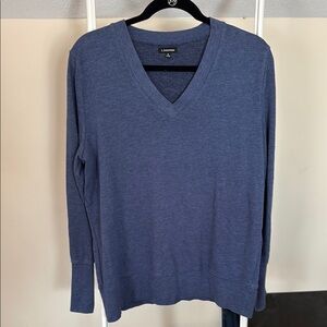 J. Peterman cotton blend v-neck sweater
